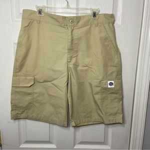 BuffaloOutdoors Men’s Ripstop Cargo Shorts - Tan - 34 Waist